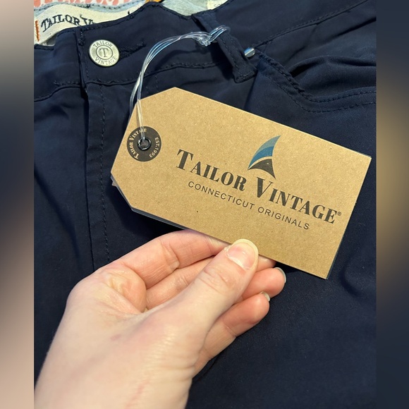 Tailor Vintage Navy Blue Tech Pants - Picture 3 of 8